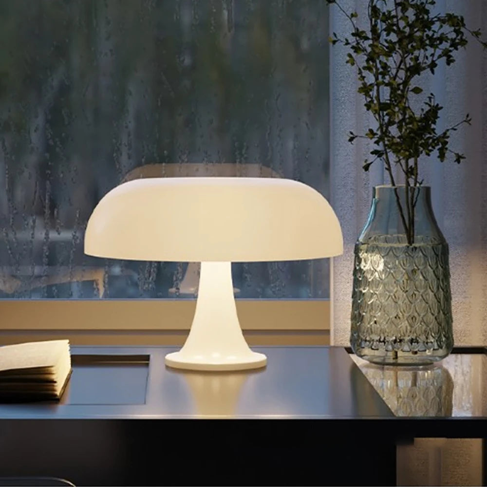 White Retro Mushroom Mood Lamp