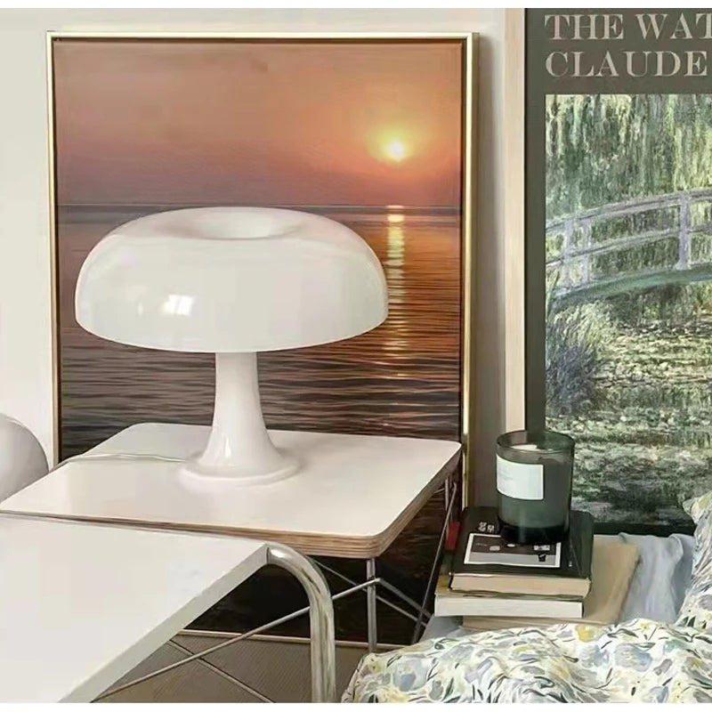 White Retro Mushroom Mood Lamp