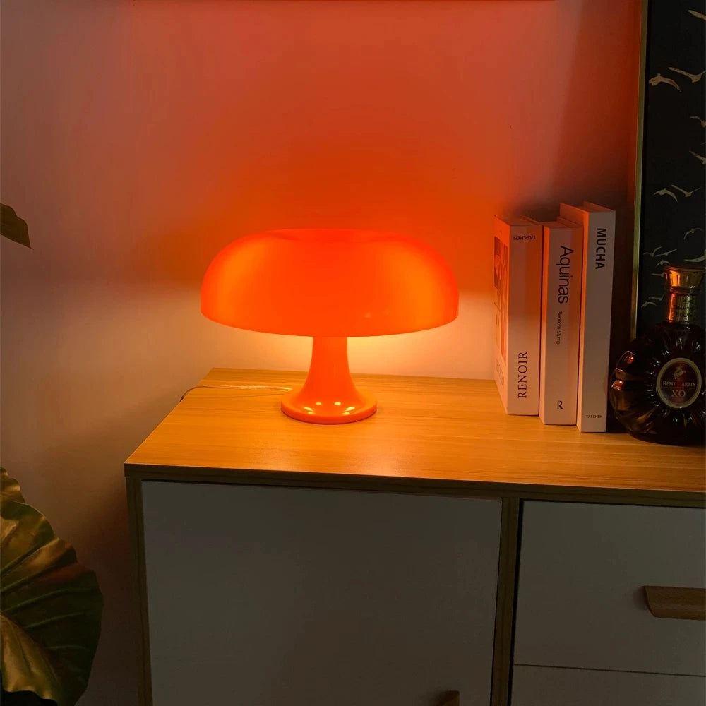 Orange Retro Mushroom Mood Lamp